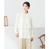 【前後2WAY】レイヤード風サテンブラウス | a.v.v【WOMEN】 | 詳細画像28 