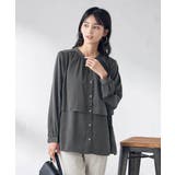 【前後2WAY】レイヤード風サテンブラウス | a.v.v【WOMEN】 | 詳細画像8 