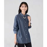 ネイビー | 【防シワ】ベーシックシャツ | a.v.v【WOMEN】