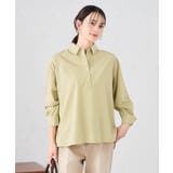 【防シワ】スキッパーシャツ | a.v.v【WOMEN】 | 詳細画像1 