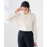 【洗える】サテンギャザーブラウス | a.v.v【WOMEN】 | 詳細画像13 