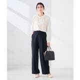 【洗える】サテンギャザーブラウス | a.v.v【WOMEN】 | 詳細画像15 