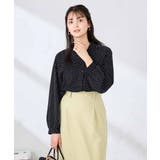フリルVネックドット柄ブラウス | a.v.v【WOMEN】 | 詳細画像4