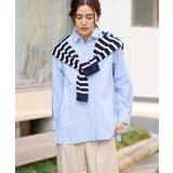 ライトブルー | バックタックフレアシャツ | a.v.v【WOMEN】