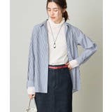 ネイビー | バックタックフレアシャツ | a.v.v【WOMEN】