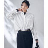 ホワイト | コットンベーシックシャツ | a.v.v【WOMEN】