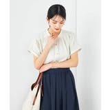 【接触冷感/UVカット/吸水速乾/イージーケア/洗える】サテンギャザーブラウス | a.v.v【WOMEN】 | 詳細画像19 