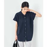 【接触冷感/UVカット/吸水速乾/イージーケア/洗える】サテンギャザーブラウス | a.v.v【WOMEN】 | 詳細画像27 