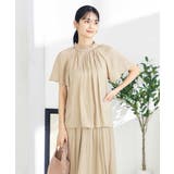 【洗える/イージーケア】サテンフリルネックブラウス | a.v.v【WOMEN】 | 詳細画像15 