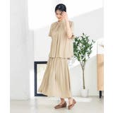 【洗える/イージーケア】サテンフリルネックブラウス | a.v.v【WOMEN】 | 詳細画像19 