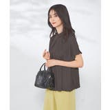 【洗える/イージーケア】サテンフリルネックブラウス | a.v.v【WOMEN】 | 詳細画像22 