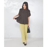 【洗える/イージーケア】サテンフリルネックブラウス | a.v.v【WOMEN】 | 詳細画像23 