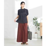 【洗える/イージーケア】サテンフリルネックブラウス | a.v.v【WOMEN】 | 詳細画像27 