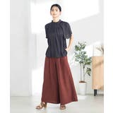 【洗える/イージーケア】サテンフリルネックブラウス | a.v.v【WOMEN】 | 詳細画像28 