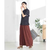 【洗える/イージーケア】サテンフリルネックブラウス | a.v.v【WOMEN】 | 詳細画像29 