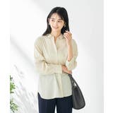 【洗える/イージーケア/接触冷感/毛玉になりにくい】バックタックシアーシャツ | a.v.v【WOMEN】 | 詳細画像23 