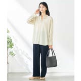 【洗える/イージーケア/接触冷感/毛玉になりにくい】バックタックシアーシャツ | a.v.v【WOMEN】 | 詳細画像25 