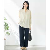 【洗える/イージーケア/接触冷感/毛玉になりにくい】バックタックシアーシャツ | a.v.v【WOMEN】 | 詳細画像26 