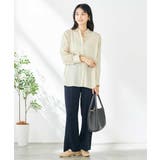 【洗える/イージーケア/接触冷感/毛玉になりにくい】バックタックシアーシャツ | a.v.v【WOMEN】 | 詳細画像27 