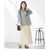 【洗える/イージーケア/接触冷感/毛玉になりにくい】バックタックシアーシャツ | a.v.v【WOMEN】 | 詳細画像42 