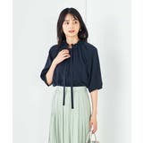 フリルネックボウタイブラウス | a.v.v【WOMEN】 | 詳細画像2 
