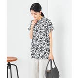 花柄ギャザーブラウス | a.v.v【WOMEN】 | 詳細画像4 