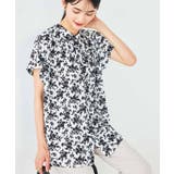 アイボリー | 花柄ギャザーブラウス | a.v.v【WOMEN】