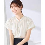 【接触冷感/UVカット】サテンギャザーブラウス【吸水速乾/イージーケア】 | a.v.v【WOMEN】 | 詳細画像29 