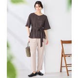 ［支持率NO.1/接触冷感/速乾/UVカット/イージーケア］浅Vネックブラウス | a.v.v【WOMEN】 | 詳細画像11 