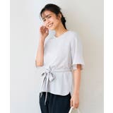 ［支持率NO.1/接触冷感/速乾/UVカット/イージーケア］浅Vネックブラウス | a.v.v【WOMEN】 | 詳細画像13 