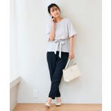 ［支持率NO.1/接触冷感/速乾/UVカット/イージーケア］浅Vネックブラウス | a.v.v【WOMEN】 | 詳細画像15 