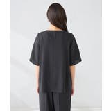 ［支持率NO.1/接触冷感/速乾/UVカット/イージーケア］浅Vネックブラウス | a.v.v【WOMEN】 | 詳細画像24 