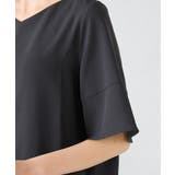 ［支持率NO.1/接触冷感/速乾/UVカット/イージーケア］浅Vネックブラウス | a.v.v【WOMEN】 | 詳細画像27 