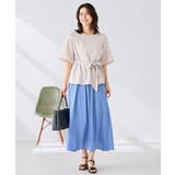 ［支持率NO.1/接触冷感/速乾/UVカット/イージーケア］浅Vネックブラウス | a.v.v【WOMEN】 | 詳細画像6 