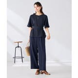 ［支持率NO.1/接触冷感/速乾/UVカット/イージーケア］浅Vネックブラウス | a.v.v【WOMEN】 | 詳細画像9 