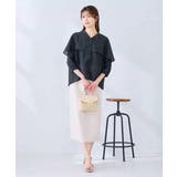 ケープ風シアーブラウス | a.v.v【WOMEN】 | 詳細画像7 