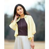 【洗える】クロップド丈セミシアーシャツ | a.v.v【WOMEN】 | 詳細画像2 