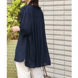ネイビー | バックプリーツブラウス | a.v.v OUTLET【WOMEN】