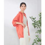 オレンジ | 【接触冷感/洗える/イージーケア/毛玉になりにくい】シアータックシャツ | a.v.v【WOMEN】