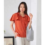 ナチュラルタッチフリルブラウス | a.v.v【WOMEN】 | 詳細画像2 