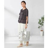 【接触冷感/UVカット/吸水速乾/イージーケア】サテンティアードブラウス | a.v.v【WOMEN】 | 詳細画像14 