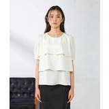 【接触冷感/UVカット/吸水速乾/イージーケア】サテンティアードブラウス | a.v.v【WOMEN】 | 詳細画像20 