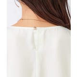 【接触冷感/UVカット/吸水速乾/イージーケア】サテンティアードブラウス | a.v.v【WOMEN】 | 詳細画像26 