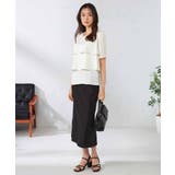 【接触冷感/UVカット/吸水速乾/イージーケア】サテンティアードブラウス | a.v.v【WOMEN】 | 詳細画像6 