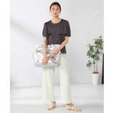 【接触冷感/UVカット/吸水速乾/イージーケア】サテンティアードブラウス | a.v.v【WOMEN】 | 詳細画像9 