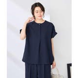 【接触冷感 UVカット】リネンライクスキッパーブラウス【セットアップ対応 アンチ… | a.v.v【WOMEN】 | 詳細画像2 