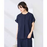 【接触冷感 UVカット】リネンライクスキッパーブラウス【セットアップ対応 アンチ… | a.v.v【WOMEN】 | 詳細画像3 