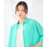 【接触冷感/イージーケア/洗える】クロップド丈セミシアーシャツ | a.v.v【WOMEN】 | 詳細画像18 