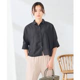 【接触冷感/イージーケア/洗える】クロップド丈セミシアーシャツ | a.v.v【WOMEN】 | 詳細画像23 