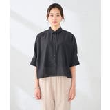 【接触冷感/イージーケア/洗える】クロップド丈セミシアーシャツ | a.v.v【WOMEN】 | 詳細画像30 